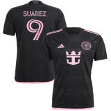 Suárez #9 Inter Miami 1:1 Quality Away Black Fans Jersey 2023/24 胸前新广告 ★★