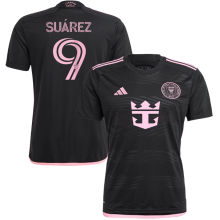 Suárez #9 Inter Miami 1:1 Quality Away Black Fans Jersey 2023/24 胸前新广告 ★★