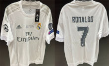 RONALDO # 7 RM Home Retro Jersey 2015/16 (Have All Patch) (10) 全套章 +2016胸前小字 ★★