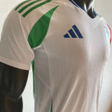 2024 Italy Away Whte Player Version Soccer Jersey