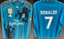 RONALDO # 7 RM 3rd Retro Long Sleeve Jersey 2017/18 (Have All Patch) (2017+12) 全套章 ★★