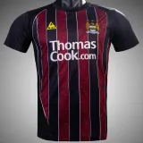 2008/09 Man City Away Red Black Retro Jersey