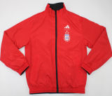 2023 Argentina Red Black Reversible Windbreaker (3 Stars 3星双面 )