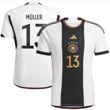 Müller #13 Germany 1:1 Quality Home Fans Jersey 2022/23 ★★