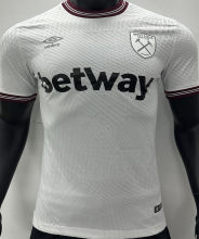 2023/24 West Ham Away White Player Version Soccer Jersey