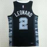Spurs LEONARD #2 Black NBA Jerseys