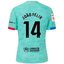 João Félix #14 BA 1:1 Third Blue Fans Soccer Jersey 2023/24 (LaLiga Font 西甲字体) ★★