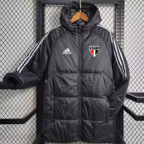 2023/24 Sao Paulo Black Cotton Jacket 白三边