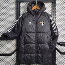 2023/24 Sao Paulo Black Cotton Jacket 白三边