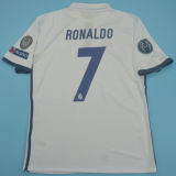 RONALDO # 7 RM Home Retro Jersey 2016/17 (Have All Patch) (2016+11) 全套章 ★★