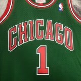 2008/09 Bulls ROSE #1 Retro Green NBA Jerseys热压