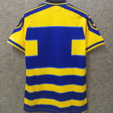 1999-00 Parma Home Yellow Retro Soccer Jersey