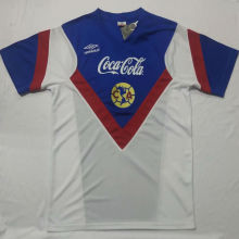 1988 Club America Away White Retro Soccer Jersey
