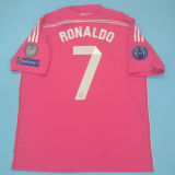 2014-2015 RM Red Retro Long Sleeve Soccer Jersey