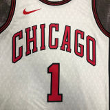 Bulls ROSE #1 White City Edition NBA Jerseys