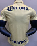 2014/15 Club America Home Yellow Retro Soccer Jersey