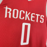 Rockets WESTBROK #0 Red NBA Jerseys