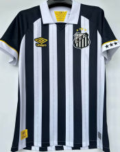 2023/24 Santos 1:1 Quality Away White Black Fans Jersey