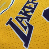 Lakers BRYANT #8 Retro Yellow NBA Girl Jersey