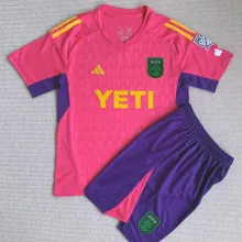 2023/24 Austin FC Goalkeeper Pink Kids Soccer Jersey