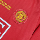 2007-08 M Utd home Red Retro Soccer Jersey UCL Version 欧冠版