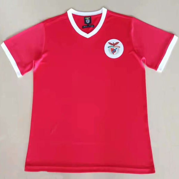 1974-1975 Ben-fica Home Red Retro Soccer Jersey