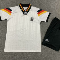 1992 Germany Home White Retro Kids Soccer Jersey