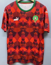 2023/24 Morocco Home Red Fans Soccer Jersey