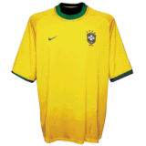 2000 Brazil Home Yellow Retro Soccer Jersey