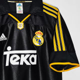 1999/01 RM Black Away Retro Soccer Jersey