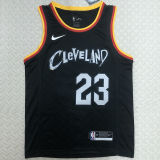 Cleveland JAMES #23 Black City Edition NBA Jerseys