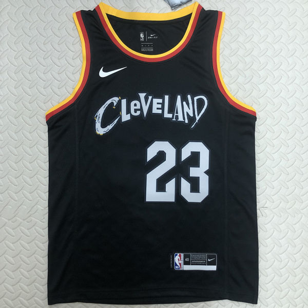 Cleveland JAMES #23 Black City Edition NBA Jerseys