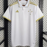 2023 Cruzeiro White Memorial Fans Soccer Jersey