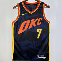 2023/24 KC Thunder HOLMGREN #7 Black City Edition NBA Jerseys