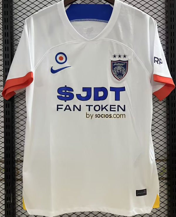 2023 Johor DT F.C Away White Fans Jersey 柔佛