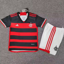 2024/25 Flamengo Home Kids Soccer Jersey