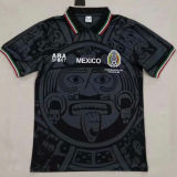 1998 Mexico Black Retro Soccer Jersey
