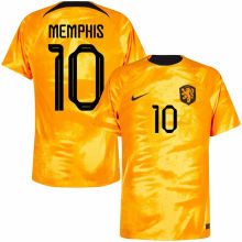 MEMPHIS #10 NL1:1 Quality Home Orange Fans Jersey 2022/23 ★★