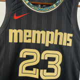 Grizzlies ROSE #23 Black City Edition NBA Jerseys