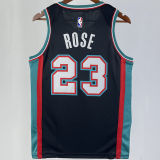 Grizzlies ROSE #23 Black Retro NBA Jerseys
