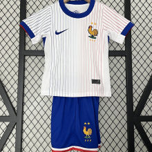 2024/25 France Away White Kids Soccer Jersey