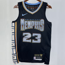 2023/24 Grizzlies ROSE #23 Black City Edition NBA Jerseys