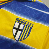 1998-1999 Parma Home Yellow Retro Soccer Jersey