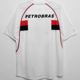 2002 Flamengo Away White Retro Soccer Jersey