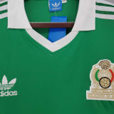 1986 Mexico Home Retro Soccer Jersey