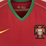 2006 Portugal Home Retro Long Sleeve Soccer Jersey