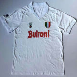 1987-88 Napoli Away White Retro Soccer Jersey
