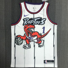 Toronto Raptors McGRADY # 1 Retro White NBA Jerseys