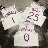 Timberwolves ROSE #25 White Pink NBA Jerseys