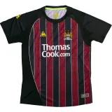 2008/09 Man City Away Red Black Retro Jersey